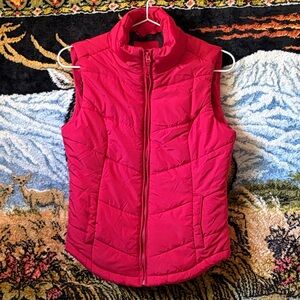 Aeropostale Bright Red Puffer Vest